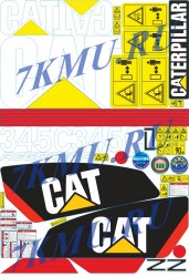 Стикеры для Катерпилар 345CL
